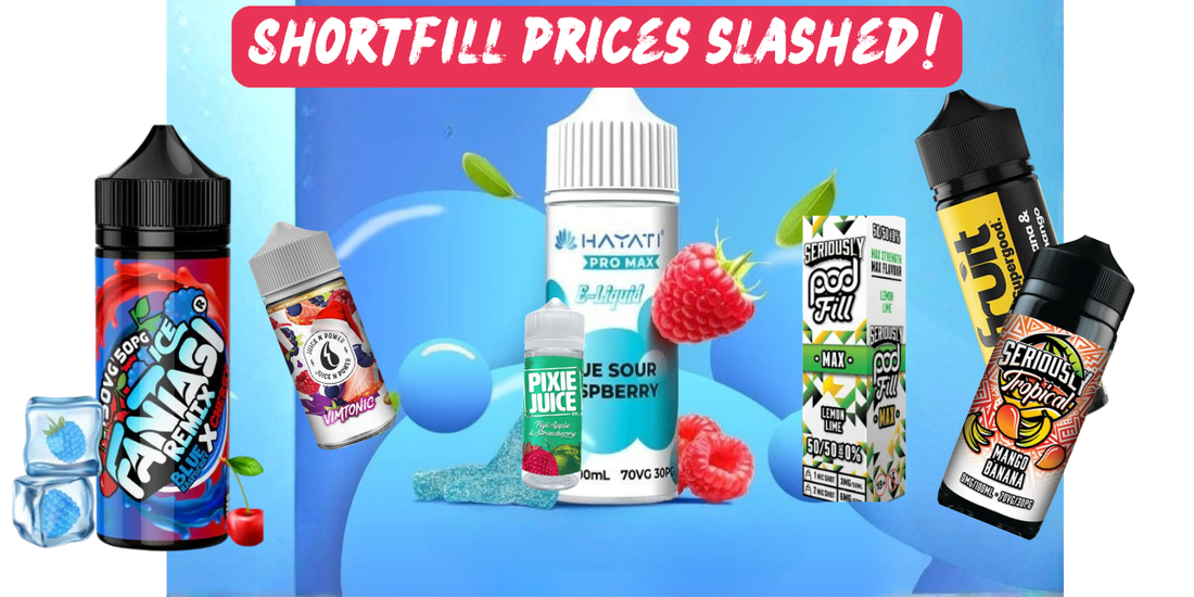 Shortfill Prices Slashed - Avalanche Vapes Ltd