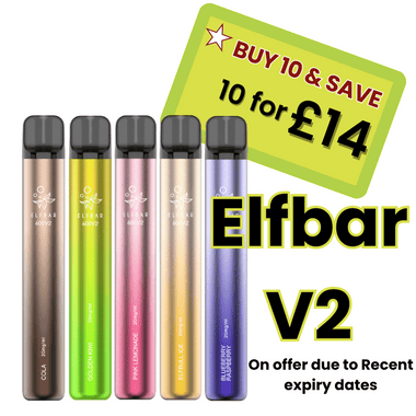 Elf bar 600 V2 (£12 for 10)