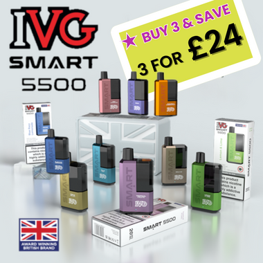 IVG Smart 5500 Disposable £9 or 3 for £24