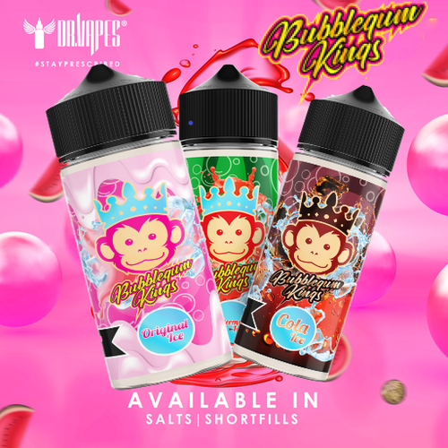 Bubblegum Kings 100ml + 2 Nics £10