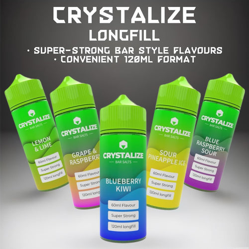 Crystalize 120ml Longfill (3 for £30)