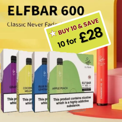 ELF Bar 600 ( £28 for 10)