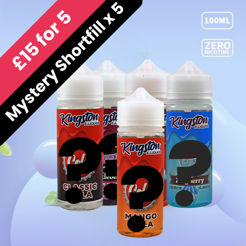 Kingston 100ml Mystery 5 + 10 Nics (£15)