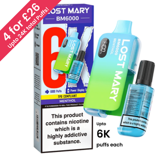 Lost Mary BM6000 6k Disposable (£7 or 4 for £26)