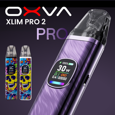 Oxva Xlim Pro 2 Pod Kit £19 Includes Avalanche 50ml longfill