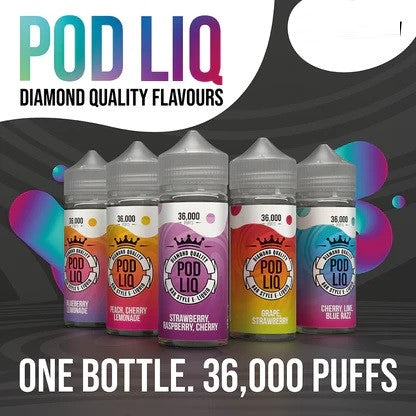 Pod Liq 100ml, 2 nic shots included £6