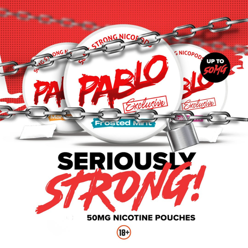 Pablo Exclusive Nicotine Pouches | 50mg | 5 Tins for £15 | £3.50