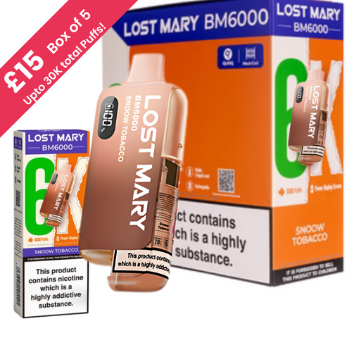 Snoow Tobacco BM6000 (5 for £15)