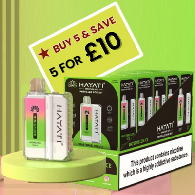 Hayati 600 Pre-filled Pod KIT 5 for £10