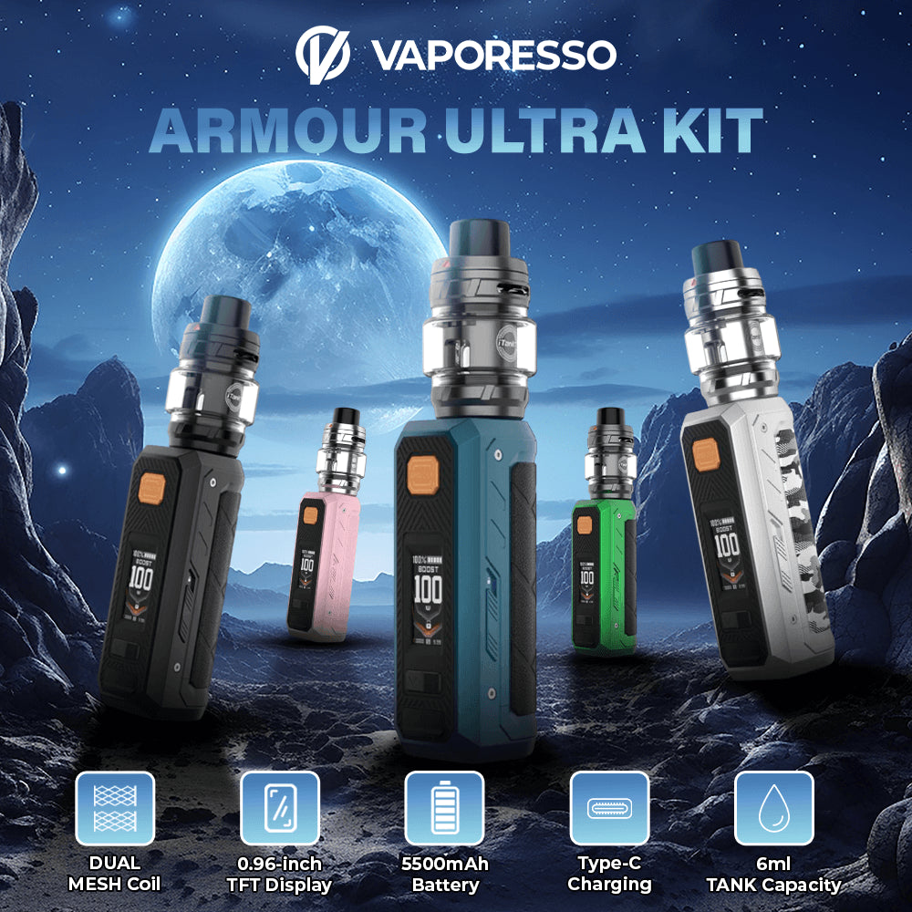 Vaporesso Armour Ultra Vape Kit | 5500mAh | 100W | 45 Avalanche Vapes Vaporesso Armour Ultra Vape Kit | 5500mAh | 100W | 45 Avalanche Vapes
