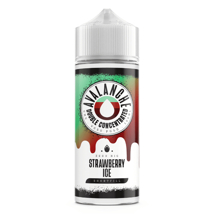 Avalanche 50/50 | 100ml + 2 Nics | £7 - Avalanche Vapes Strawberry Ice50/50 Shortfill