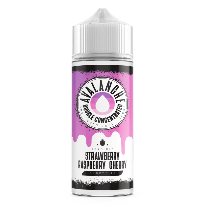 Avalanche 50/50 | 100ml + 2 Nics | £7 - Avalanche Vapes Strawberry Razz Cherry50/50 Shortfill