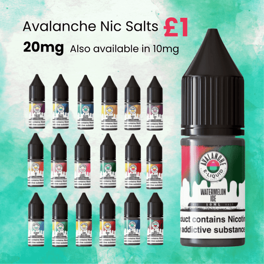 Avalanche Nic Salt | 20mg | £1 - Avalanche Vapes LtdApple Watermelon20mg