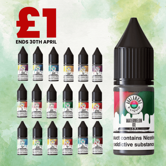 Avalanche Nic Salt | £1 - Avalanche Vapes Apple Watermelon10mg
