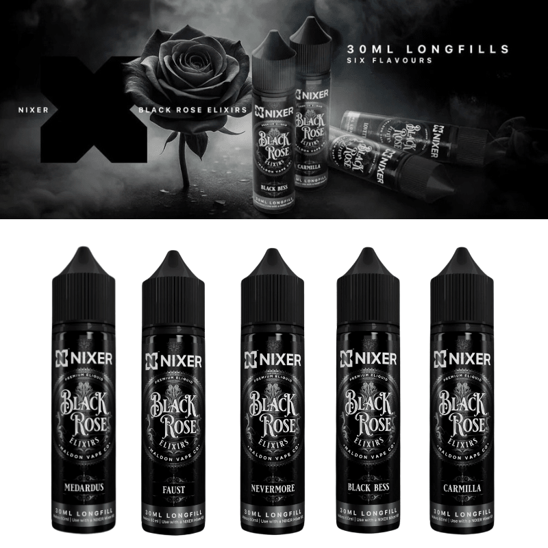 Black Rose Longfill + 3 Nic Salts | £8 - Avalanche Vapes Black Bess/ 9mg (Inc 3 Salt Shots)