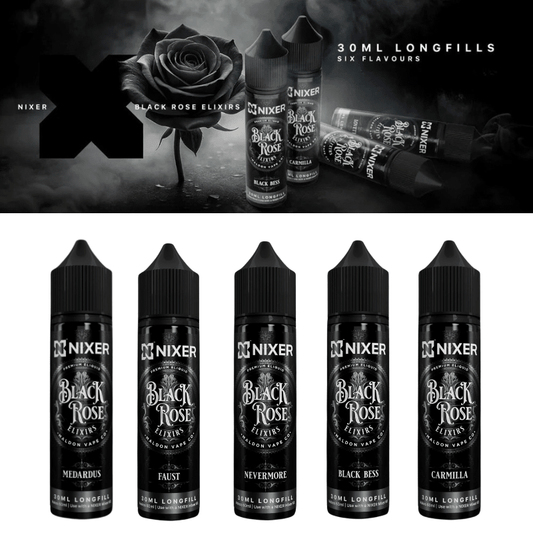 Black Rose Longfill + 3 Nic Salts | £8 - Avalanche Vapes Black Bess/ 9mg (Inc 3 Salt Shots)
