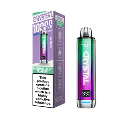 Bloody Bar Crystal 10K Prefilled Kit | £6 - Avalanche Vapes Blueberry Cherry CranberryKIT
