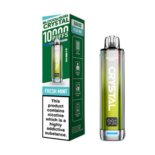 Bloody Bar Crystal 10K Prefilled Kit | £6 - Avalanche Vapes Fresh MintKIT