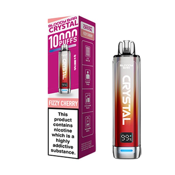 Bloody Bar Crystal 10K Prefilled Kit | £6 - Avalanche Vapes Fizzy CherryKIT