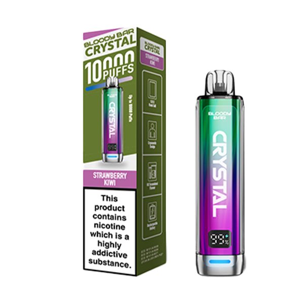 Bloody Bar Crystal 10K Prefilled Kit | £6 - Avalanche Vapes Strawberry KiwiKIT