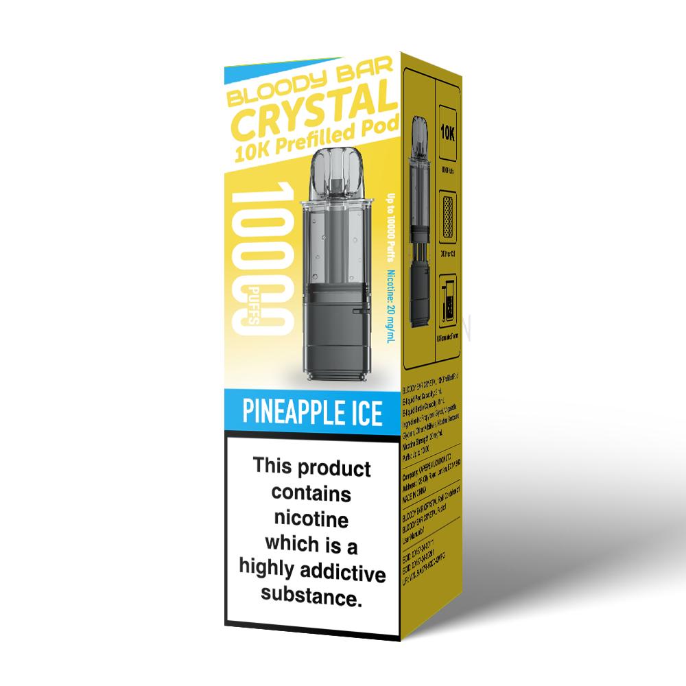 Bloody Bar Crystal 10K Prefilled Pods | £4 - Avalanche Vapes Pineapple IcePODS