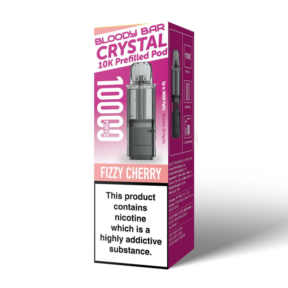Bloody Bar Crystal 10K Prefilled Pods | £4 - Avalanche Vapes Fizzy CherryPODS