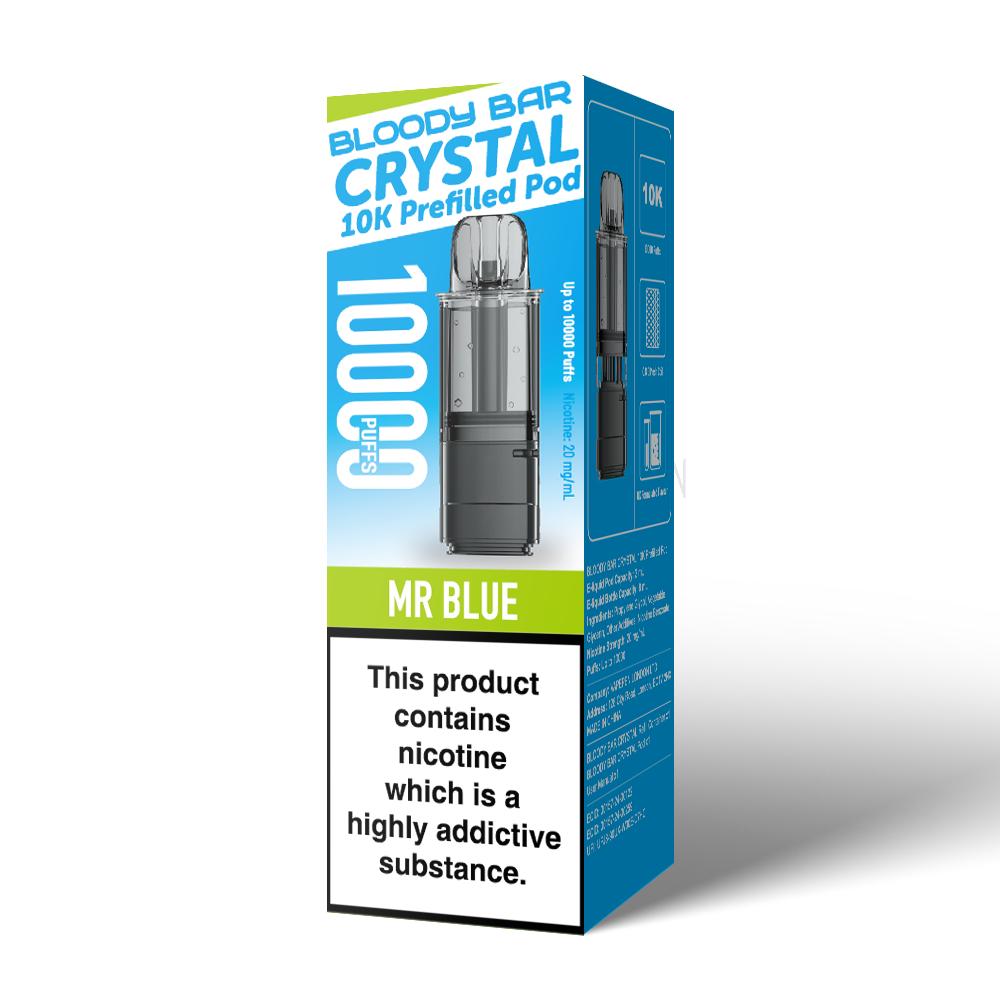 Bloody Bar Crystal 10K Prefilled Pods | £4 - Avalanche Vapes Mr BluePODS
