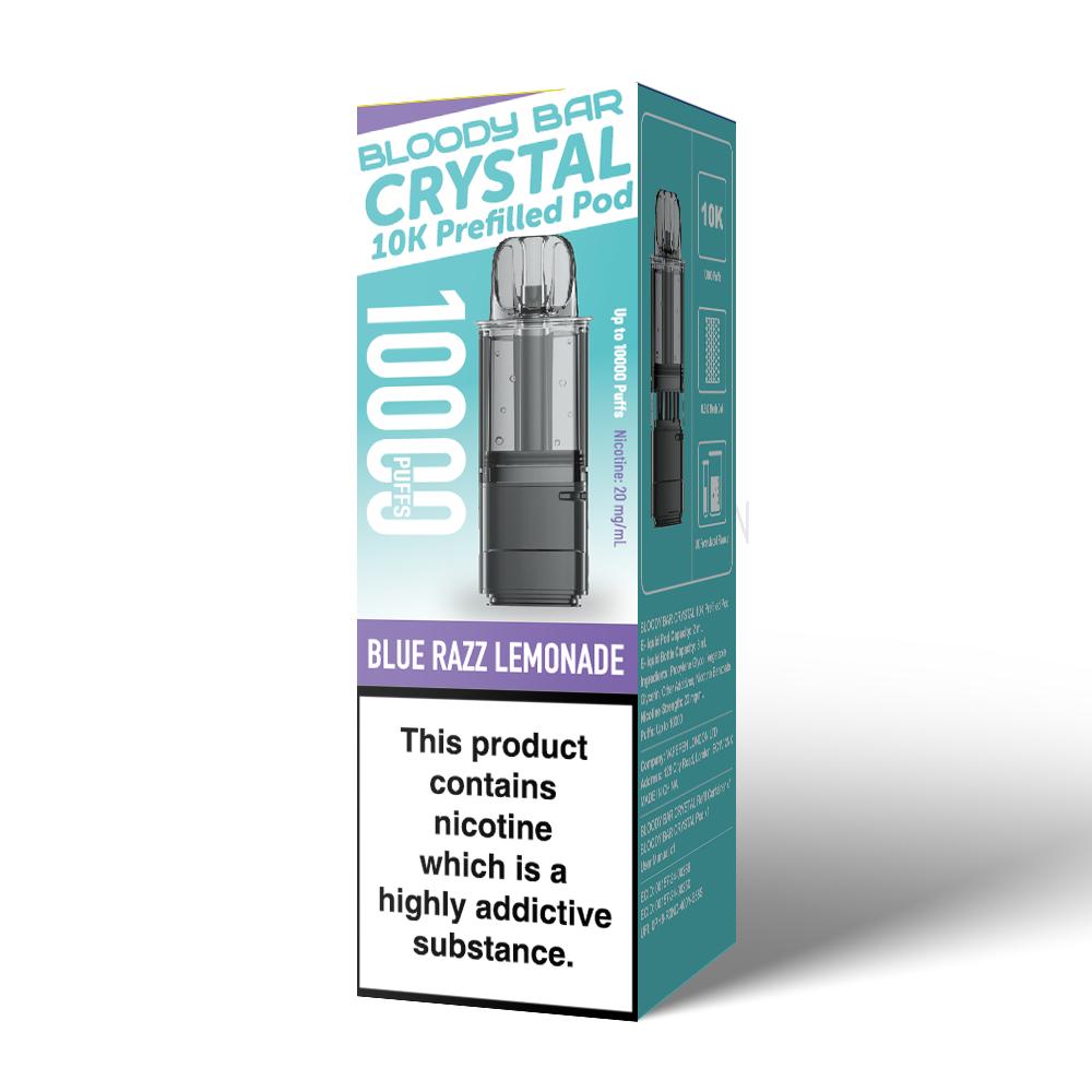 Bloody Bar Crystal 10K Prefilled Pods | £4 - Avalanche Vapes Blueberry Cherry CranberryPODS