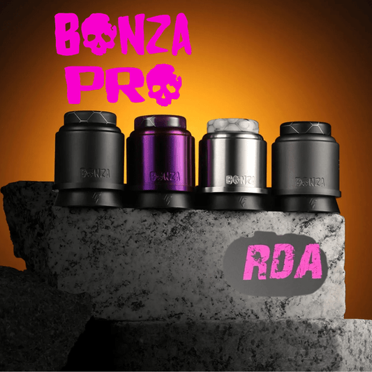 Bonza Pro RDA Tank | £12 - Avalanche Vapes Silver