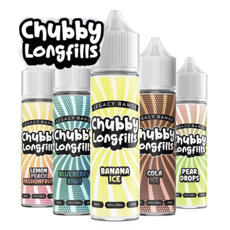 Chubby Longfill £4 - Avalanche Vapes Banana Ice12mg (inc 4 salt shots)