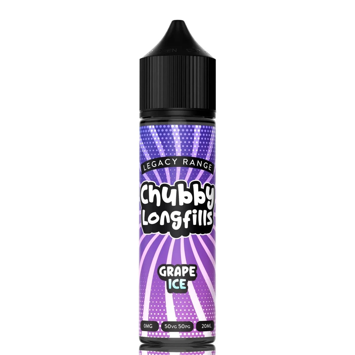 Chubby Longfill £4 - Avalanche Vapes Grape Ice12mg (inc 4 salt shots)