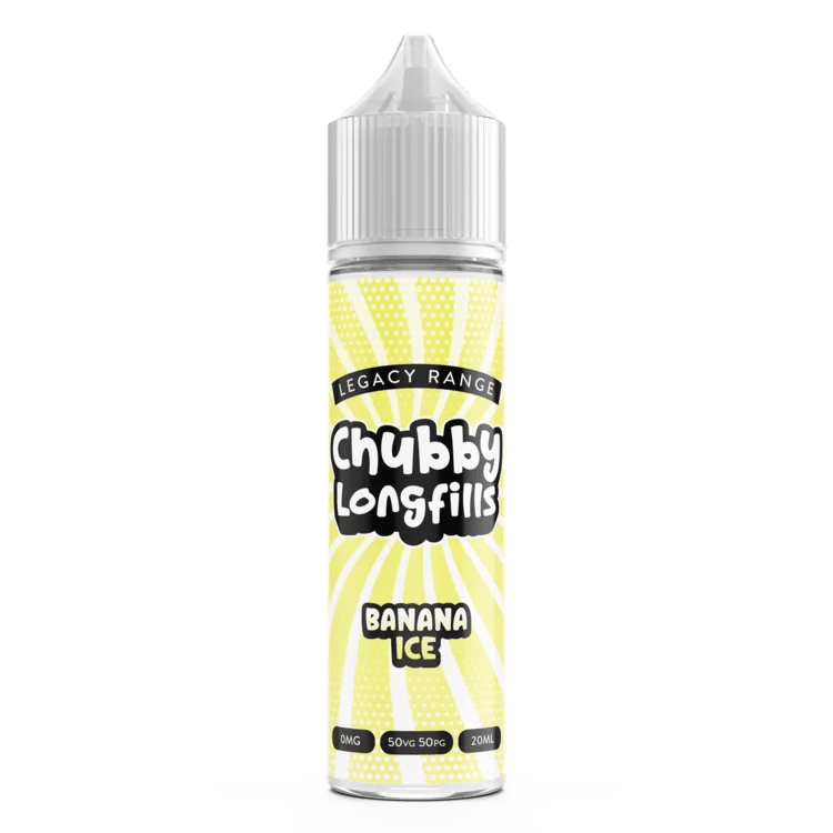 Chubby Longfill £4 - Avalanche Vapes Banana Ice12mg (inc 4 salt shots)