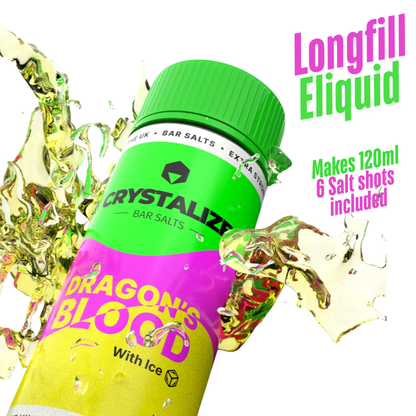 Crystalize Longfill + 6 Nic Salts | £12 - Avalanche Vapes Banana Ice10mg Inc 6 Salt Shots