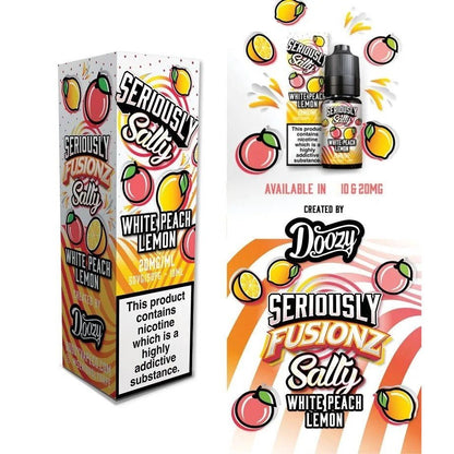 Doozy Fusionz Nic Salt | £1 - Avalanche Vapes White Peach Lemon10mg