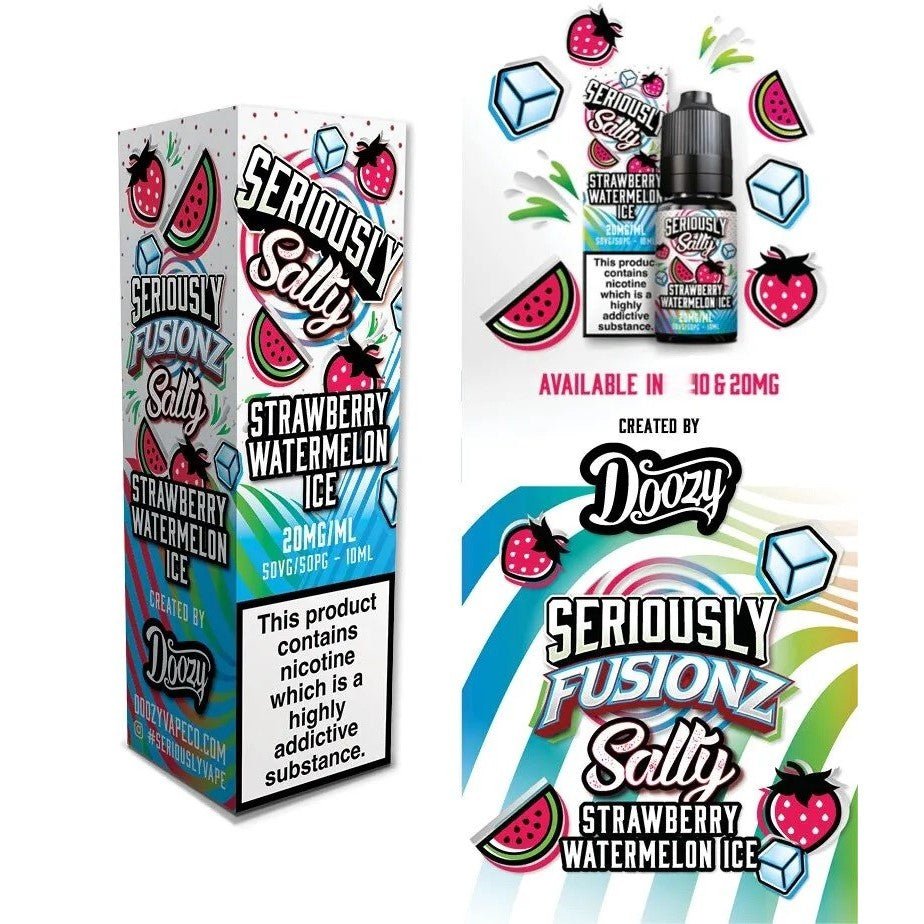 Doozy Fusionz Nic Salt | £1 - Avalanche Vapes Strawberry Watermelon Ice10mg