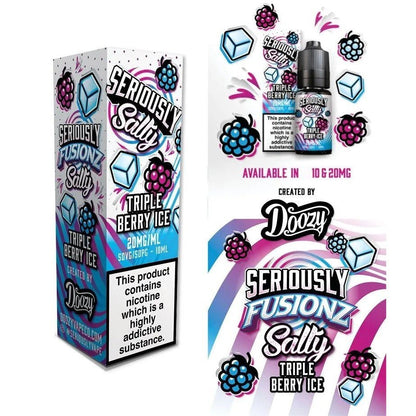 Doozy Fusionz Nic Salt | £1 - Avalanche Vapes Triple Berry Ice10mg