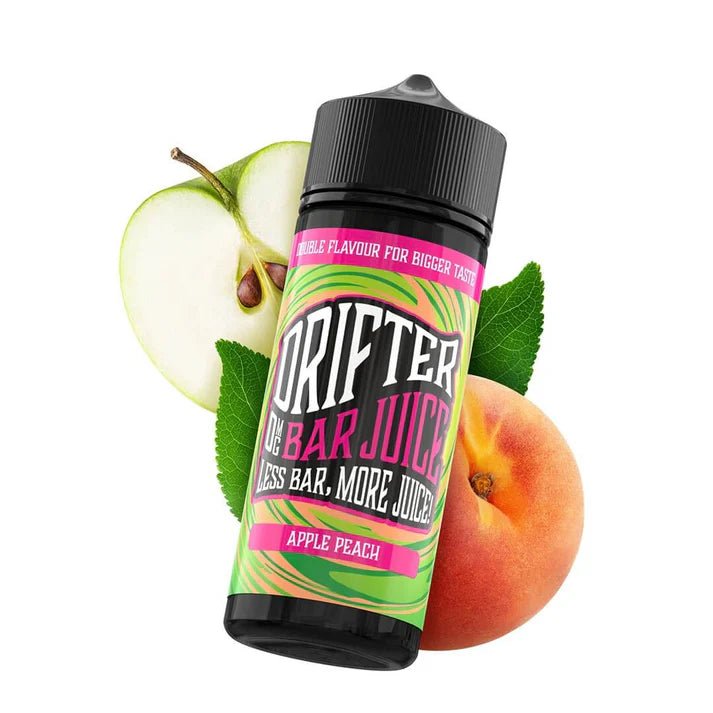 Drifter Bar Juice 100ml + 2 Nics. From £4 - Avalanche Vapes Apple Peach