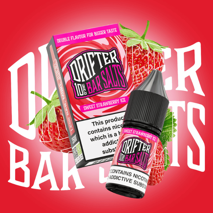 Drifter Bar Nic Salt | £1 - Avalanche Vapes Sweet Strawberry Ice10mg