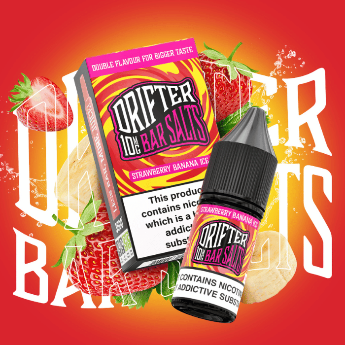 Drifter Bar Nic Salt | £1 - Avalanche Vapes Strawberry Banana Ice10mg