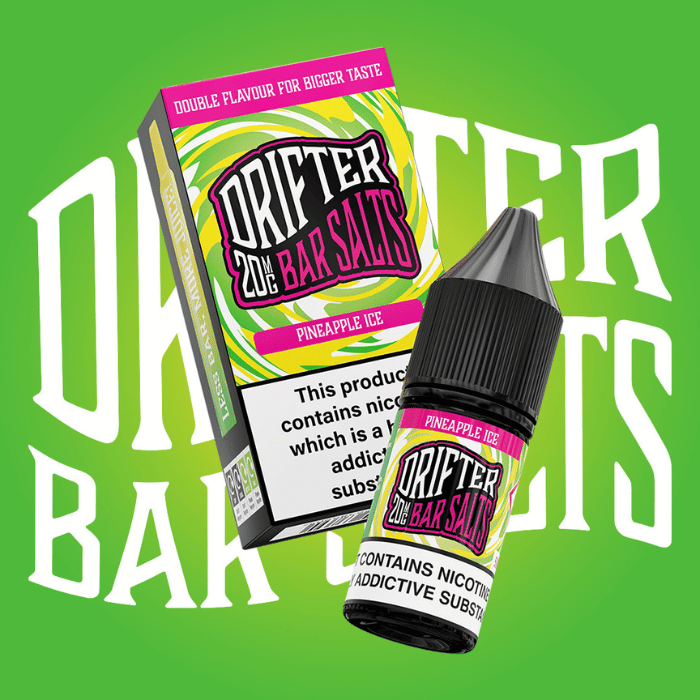 Drifter Bar Nic Salt | £1 - Avalanche Vapes Pineapple Ice10mg