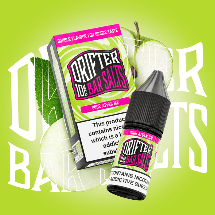Drifter Bar Nic Salt | £1 - Avalanche Vapes Sour Apple Ice10mg