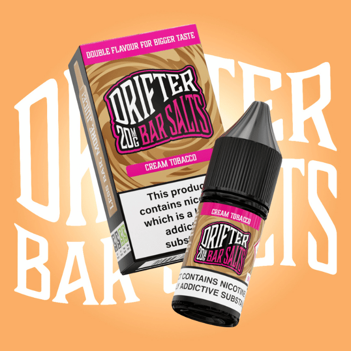 Drifter Bar Nic Salt | £1 - Avalanche Vapes Cream tobacco10mg