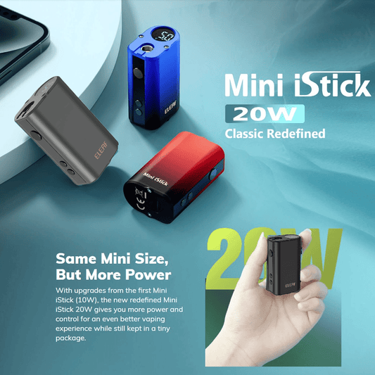 Eleaf Mini iStick 20W Mod | £12 - Avalanche Vapes Dark Grey