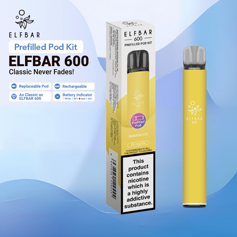 ElfBar 600 Prefilled Kit | £3.50 - Avalanche Vapes Banana IceKIT