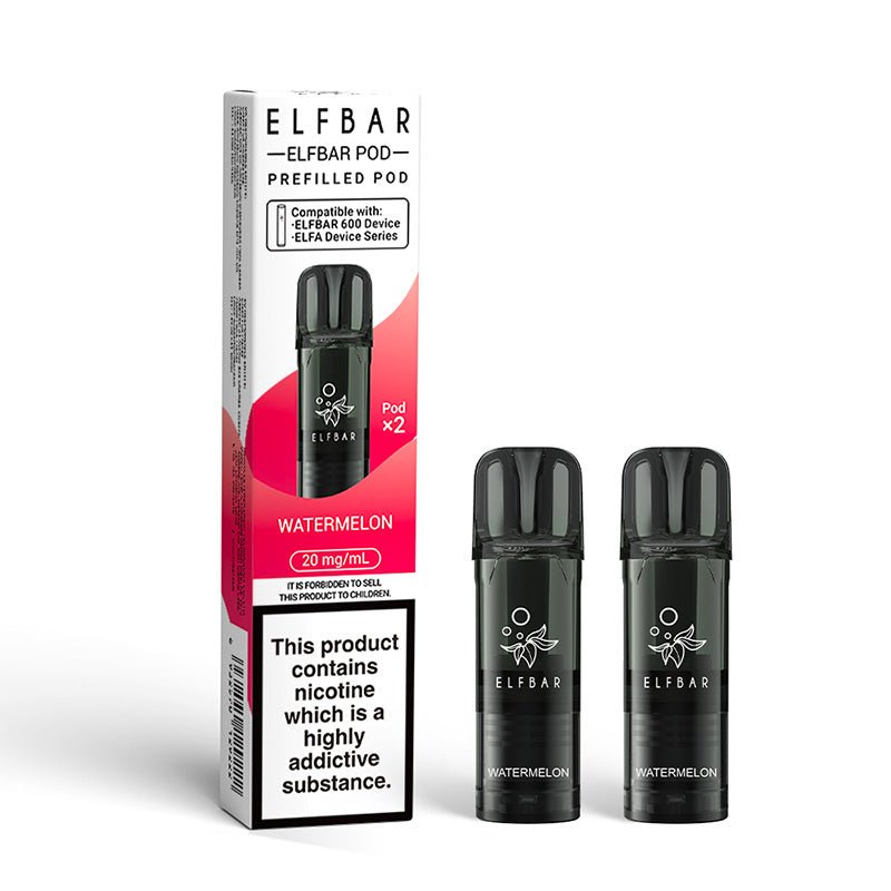 ElfBar 600 Prefilled Pods | 10 for £32 | £4 - Avalanche Vapes WatermelonSINGLE
