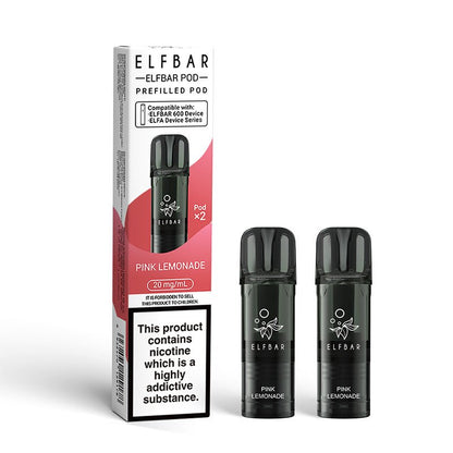 ElfBar 600 Prefilled Pods | 10 for £32 | £4 - Avalanche Vapes Pink LemonadeSINGLE