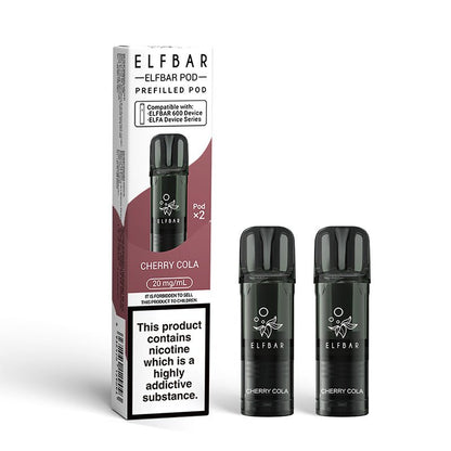 ElfBar 600 Prefilled Pods | 10 for £32 | £4 - Avalanche Vapes Cherry ColaSINGLE