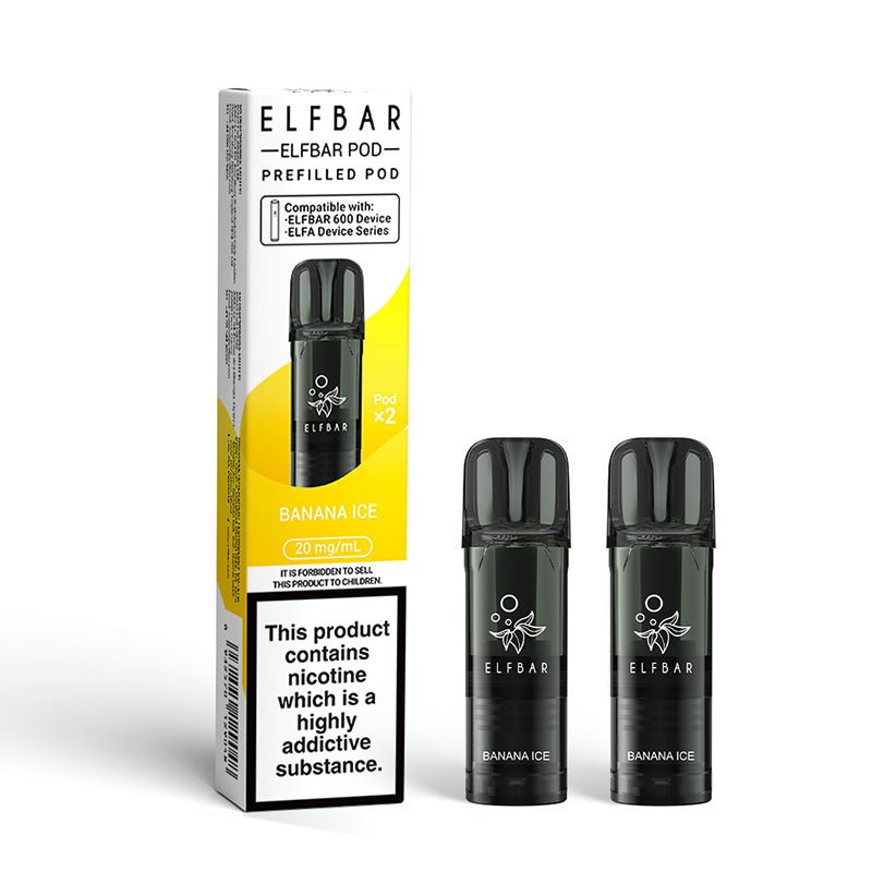 ElfBar 600 Prefilled Pods | 10 for £32 | £4 - Avalanche Vapes Banana IceSINGLE