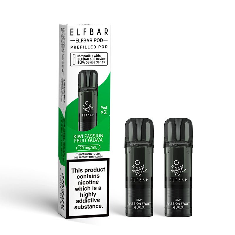 ElfBar 600 Prefilled Pods | 10 for £32 | £4 - Avalanche Vapes Kiwi Passionfruit GuavaSINGLE