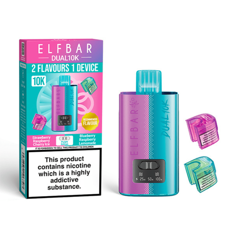 Elfbar Dual 10K Prefilled Kit | £5 - Avalanche Vapes Purple Edition